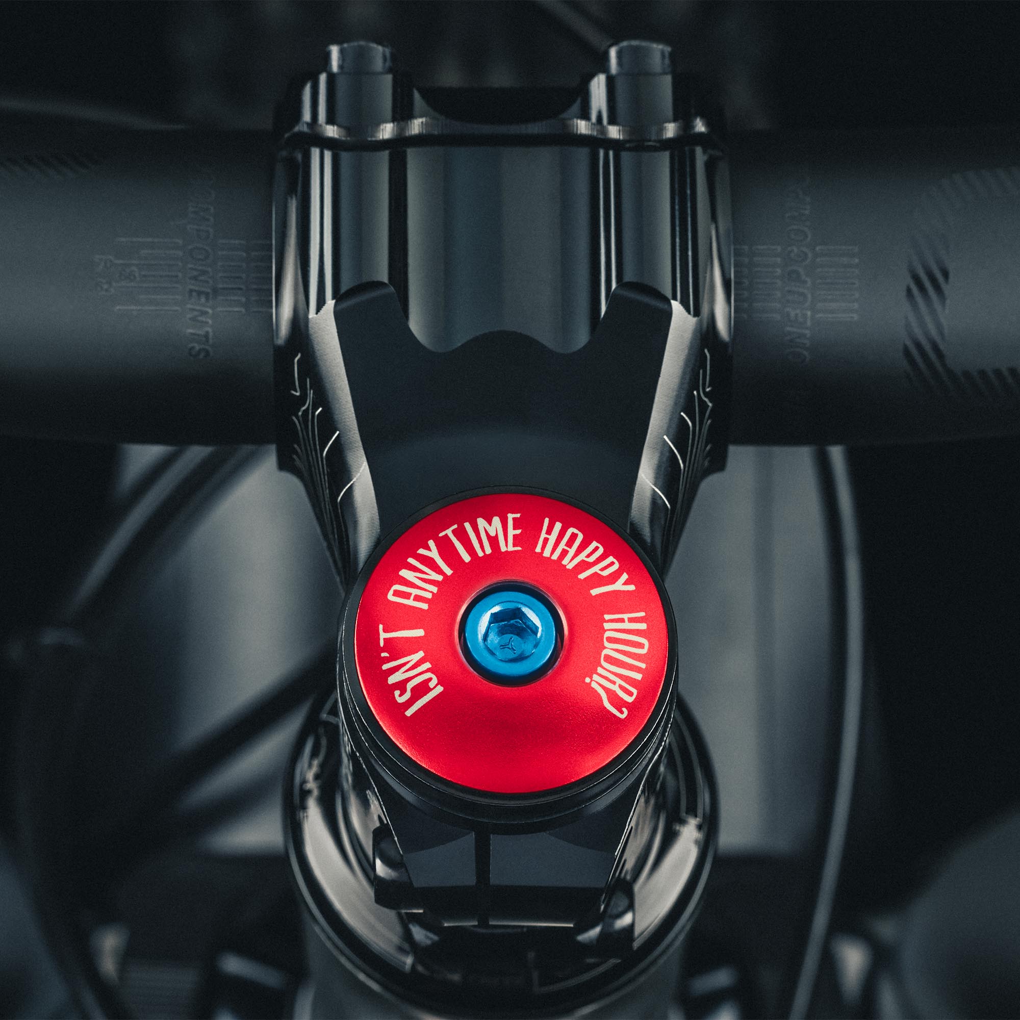 It's 5 of the Clock Anytime - Custom Bicycle Headset Cap