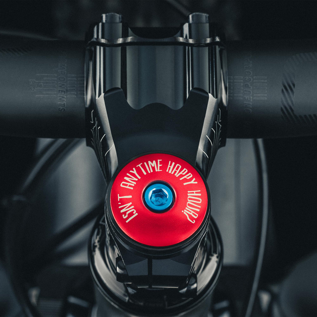 It's 5 of the Clock Anytime - Custom Bicycle Headset Cap