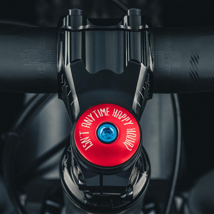 It's 5 of the Clock Anytime - Custom Bicycle Headset Cap
