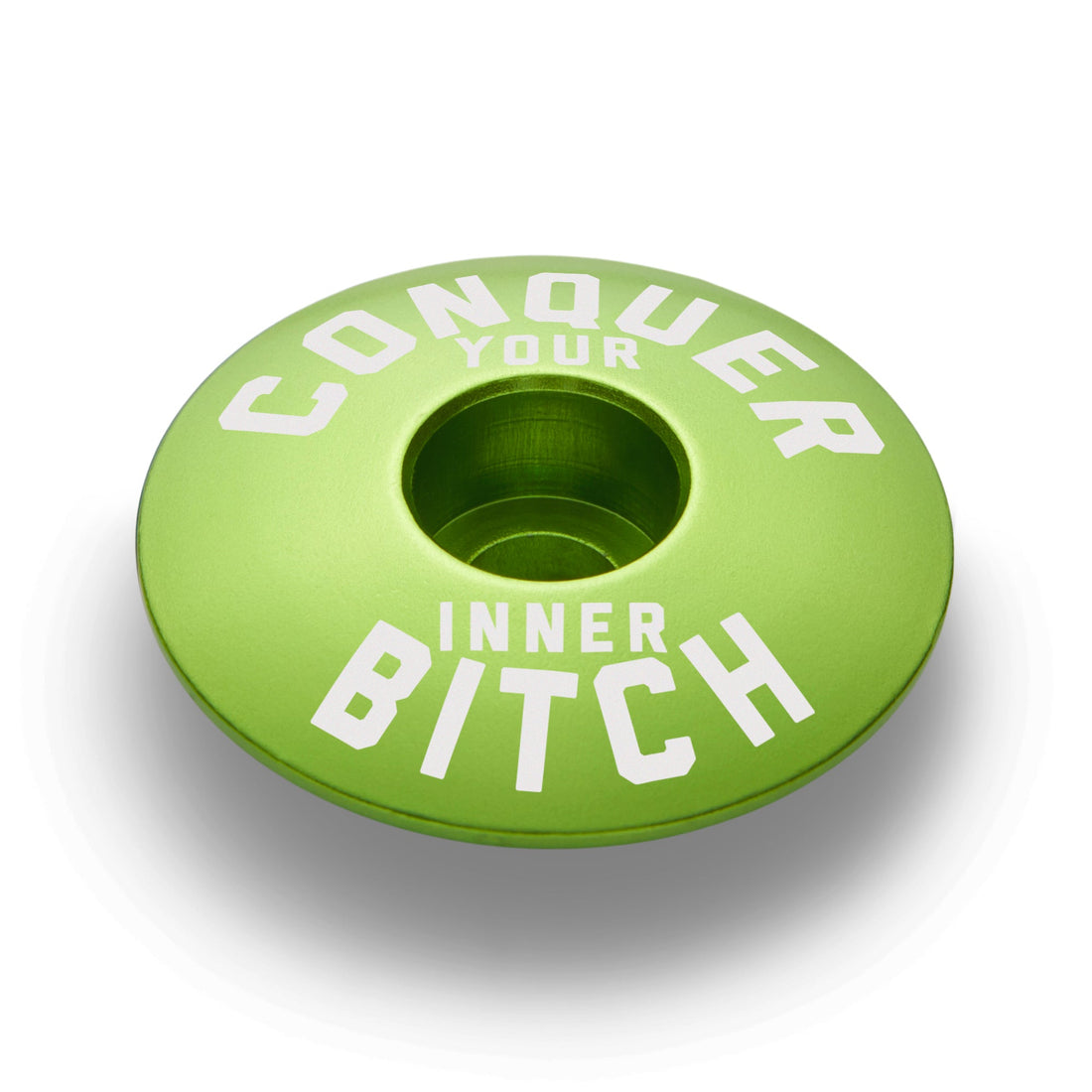 Conquer Your Inner Bitch Custom Bicycle Headset Cap