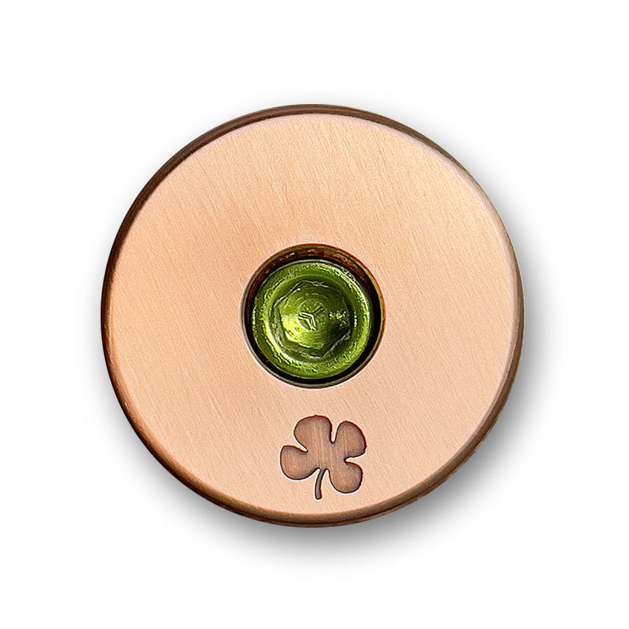 Bespoke Copper 4 Leaf Clover Bicycle Headset Cap