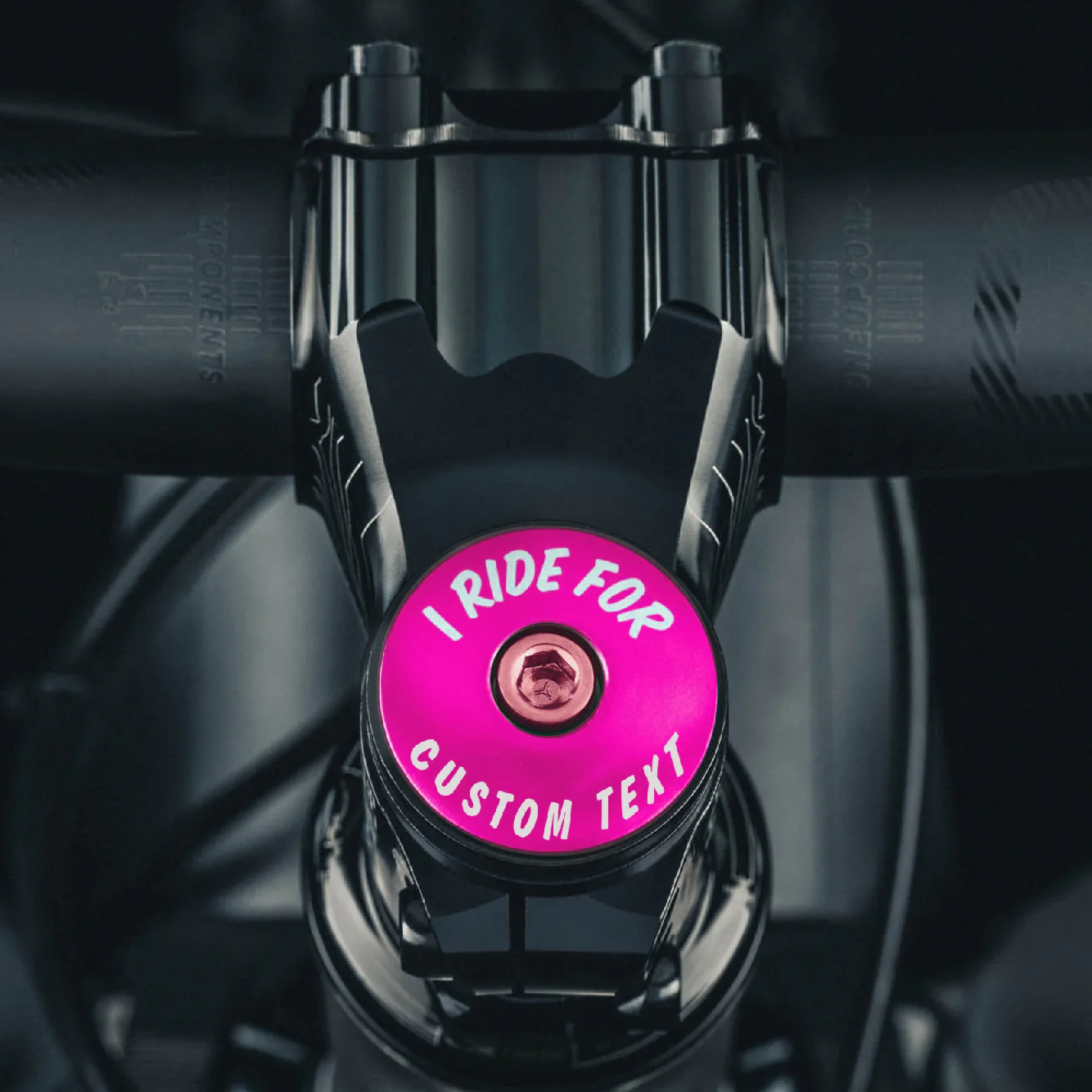I Ride For - Custom Bicycle Headset Cap