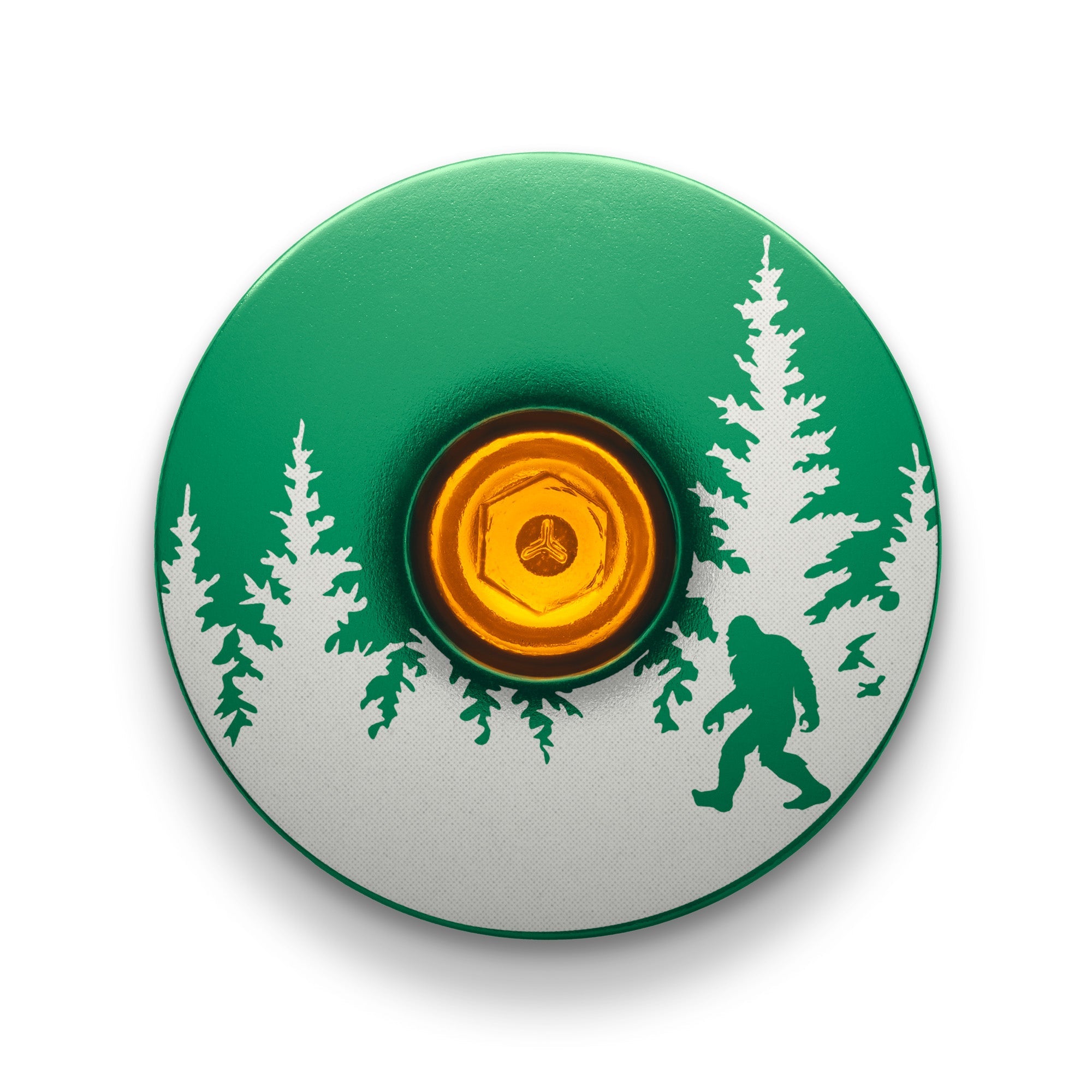 Bigfoot Hiding Custom Bike Top Cap