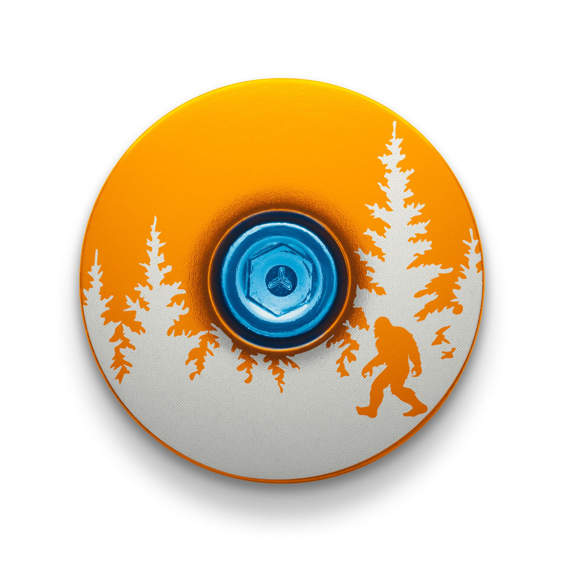 Bigfoot Hiding Custom Bike Top Cap