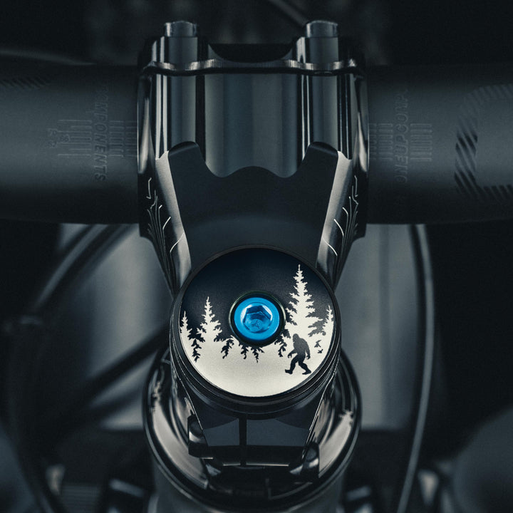 Bigfoot Hiding Custom Bike Top Cap