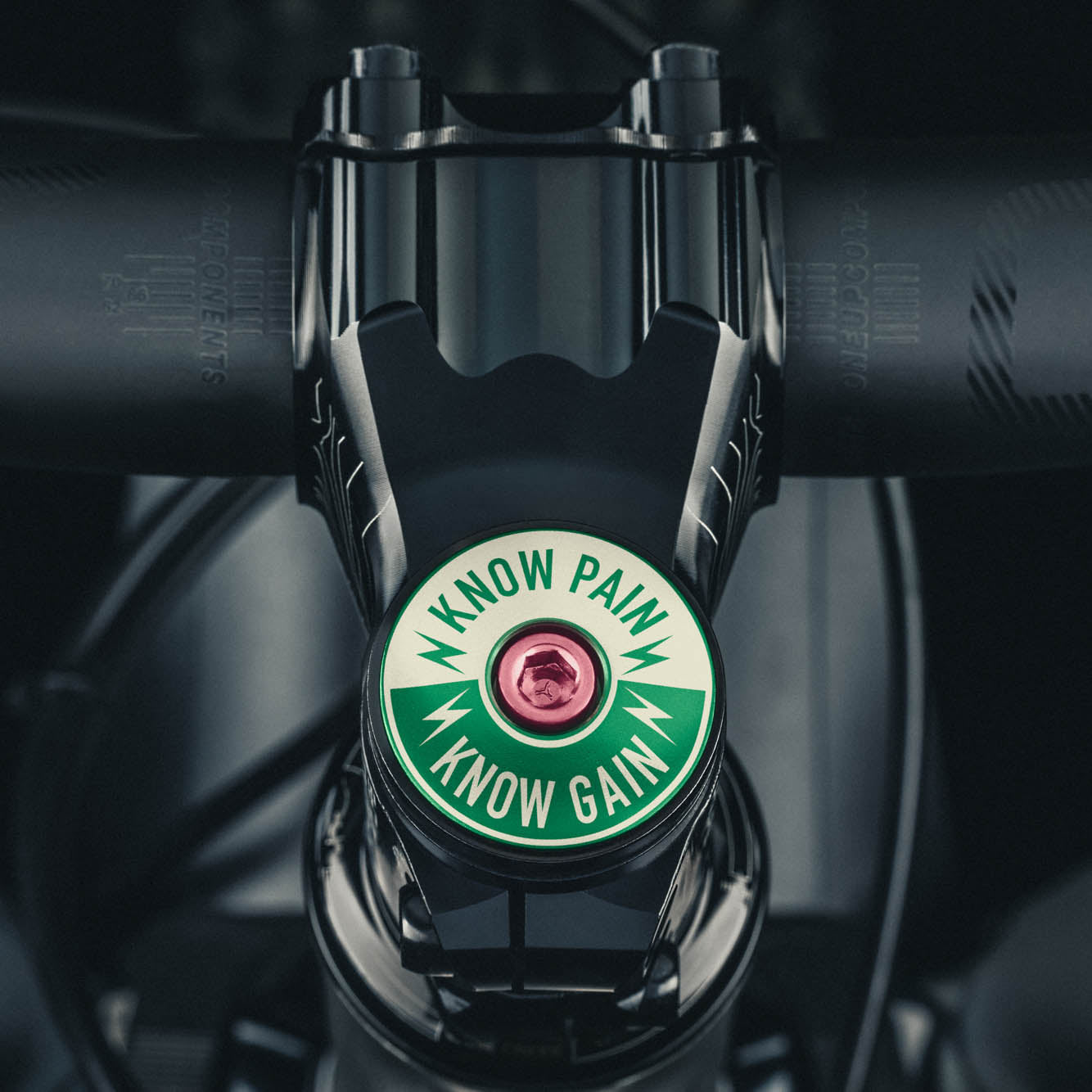 Know Pain Know Gain - Bicycle Headset Cap