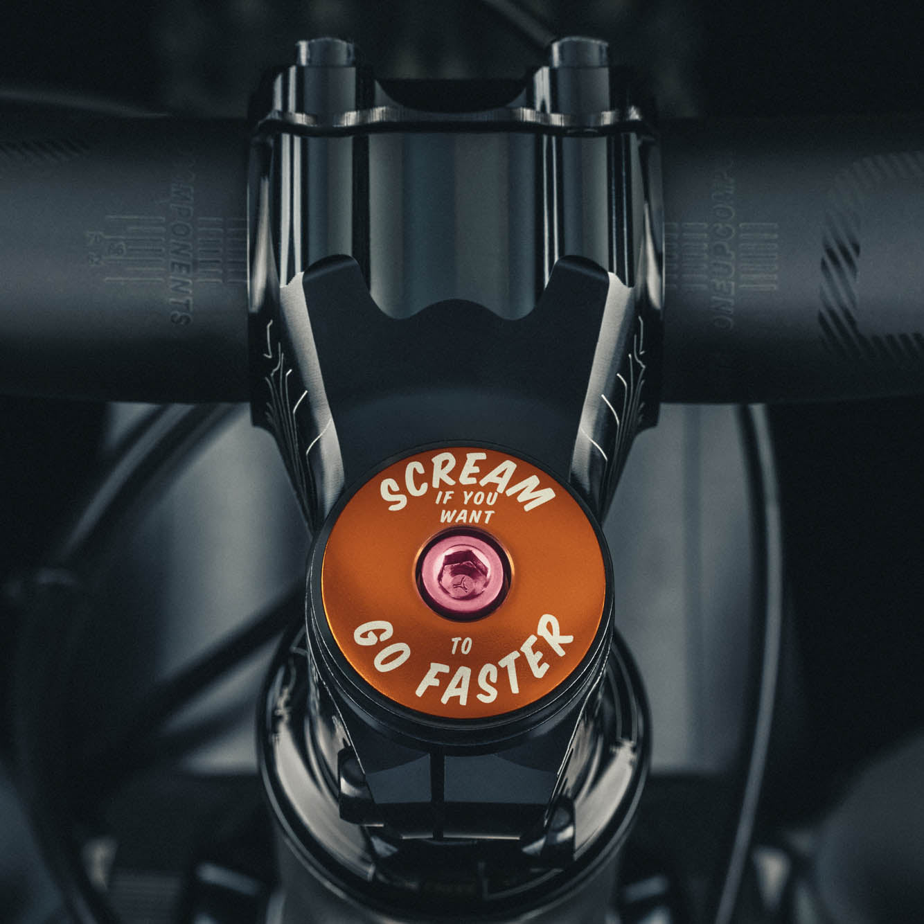 Scream If You Want to Go Faster - Bicycle Headset Cap