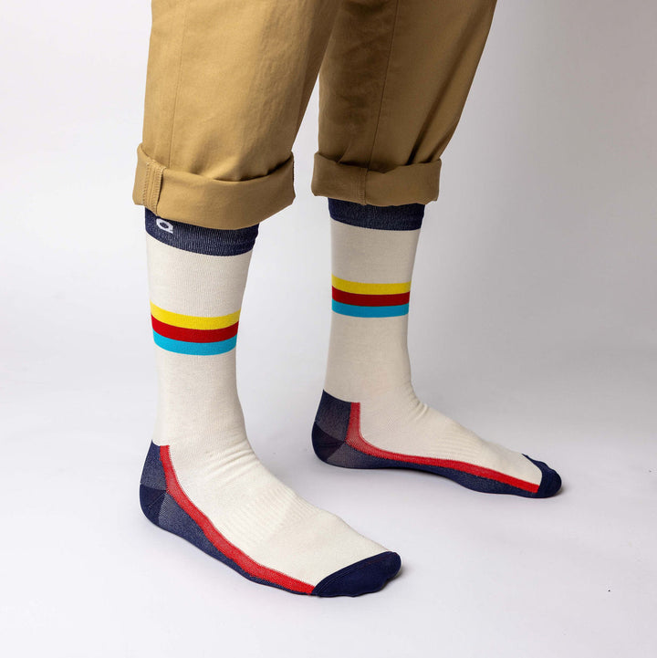 Mid-Stripe Crew Sock