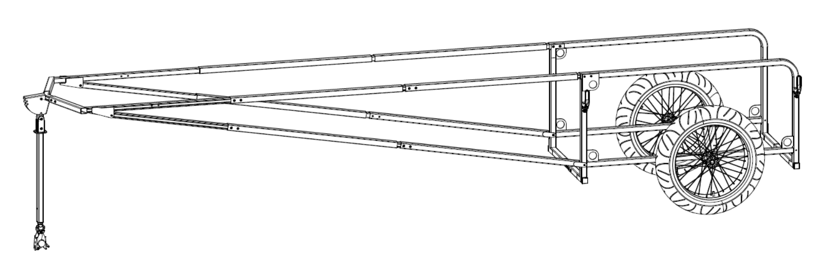 MBB SUP and Kayak Trailer V2 - Extension Kit