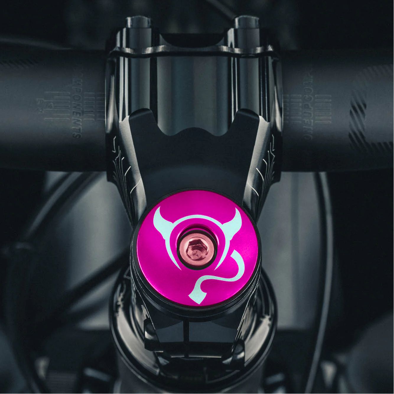 El Diablito Devil's Horns Custom Bicycle Headset Cap