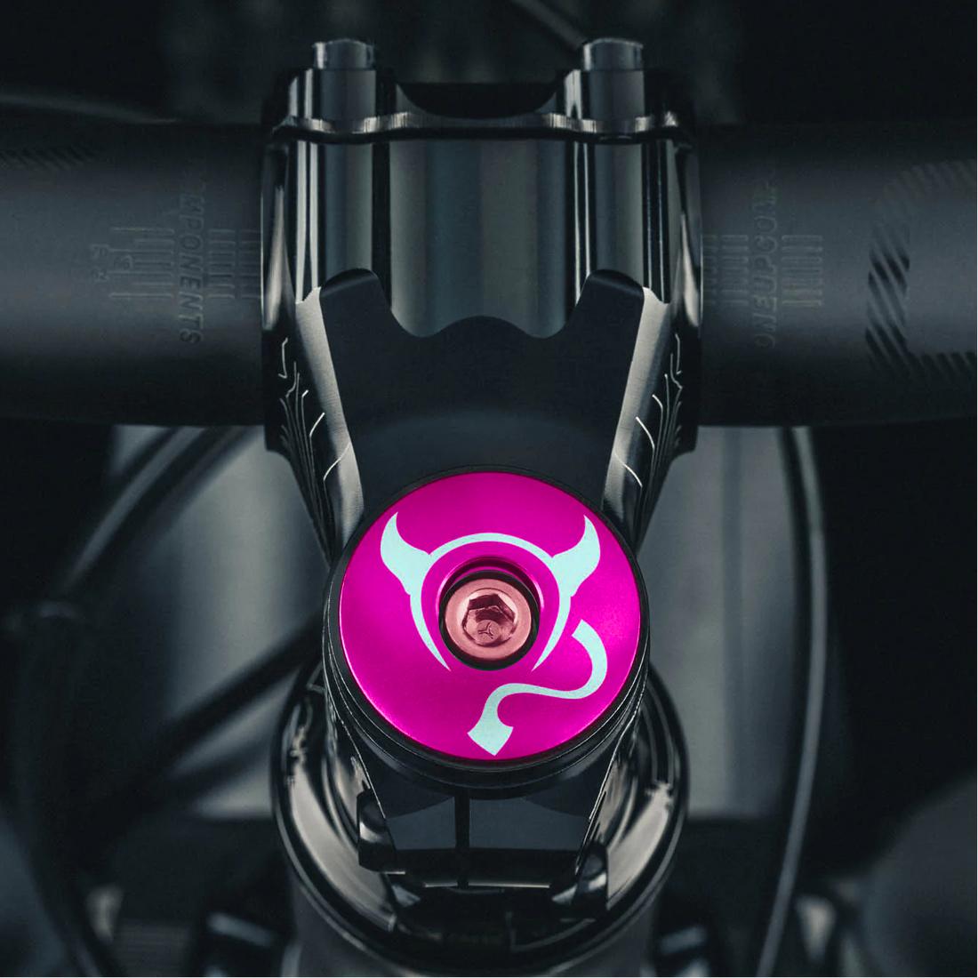 El Diablito Devil's Horns Custom Bicycle Headset Cap