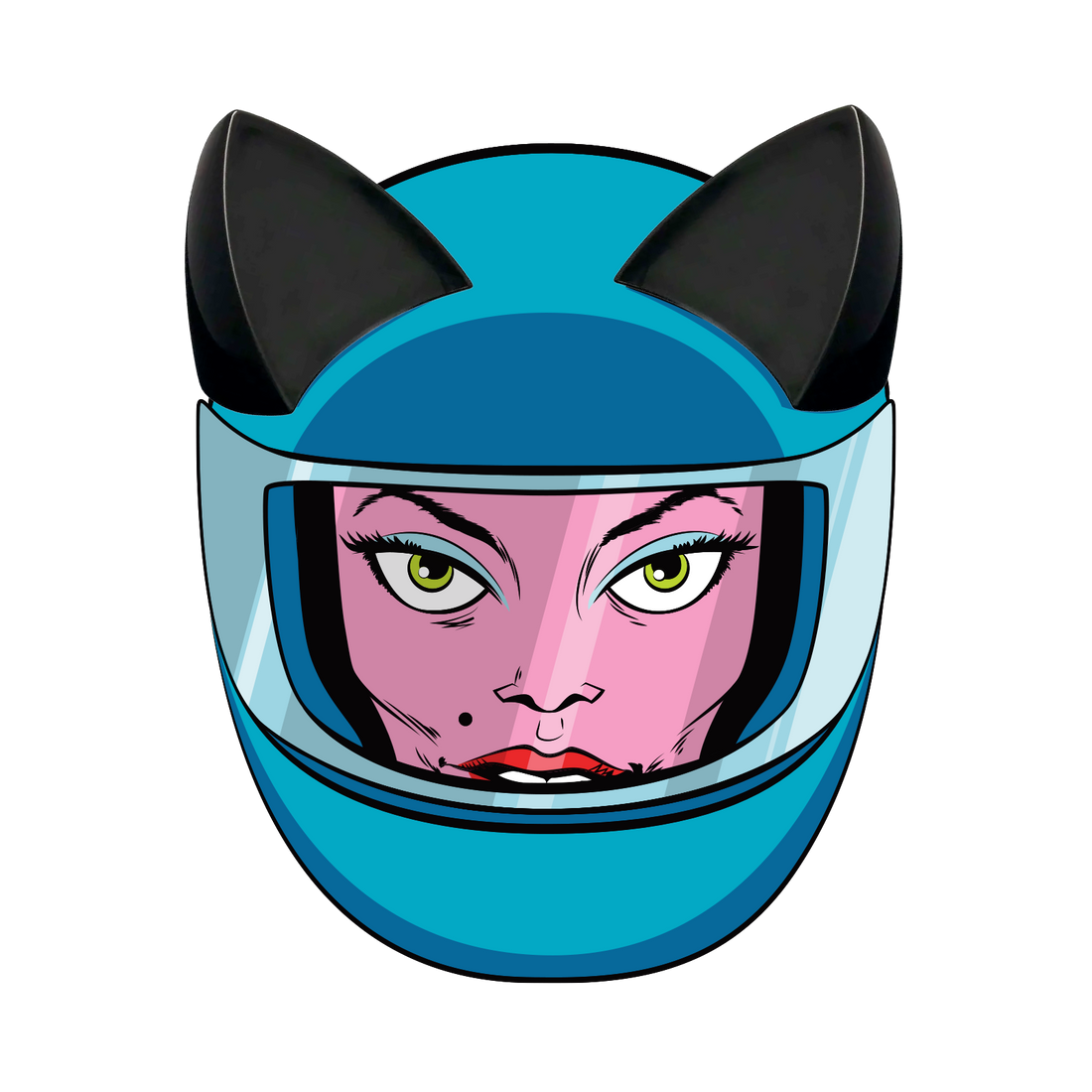 MagNeatOhz: Cat Ears for Helmet Black
