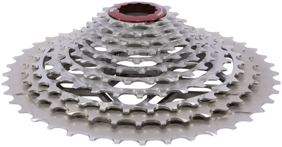 Prestacycle UniBlock PRO Gravel Cassette - 11-Speed For HG 11 Freehub 11-40 Silver