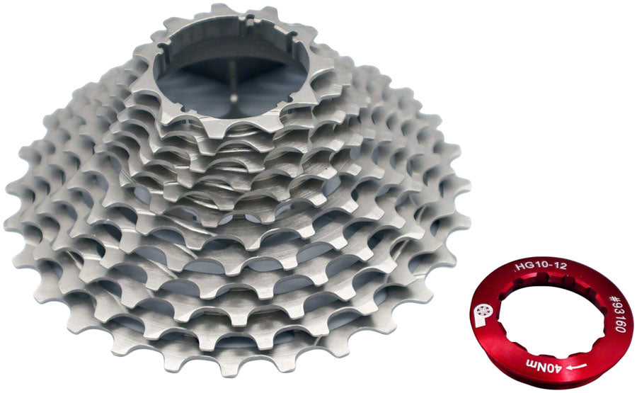 Prestacycle UniBlock PRO Cassette - 12-Speed Shimano For HG 12 Freehub 11-34 Silver