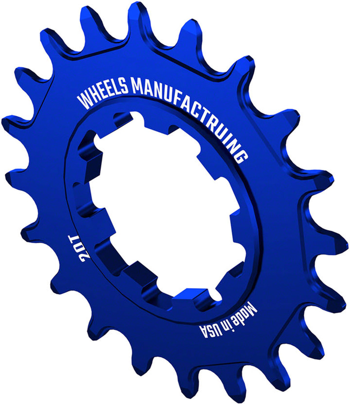 Wheels Manufacturing SOLO-SPEED Cog - 20t Fits SOLO-SPLINE SOLO-XD kits Blue