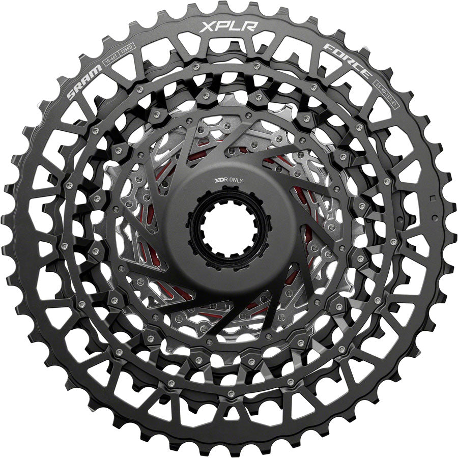 SRAM Force XPLR XG-1371 Cassette - 13-Speed 10-46t For XDR Driver Silver E1