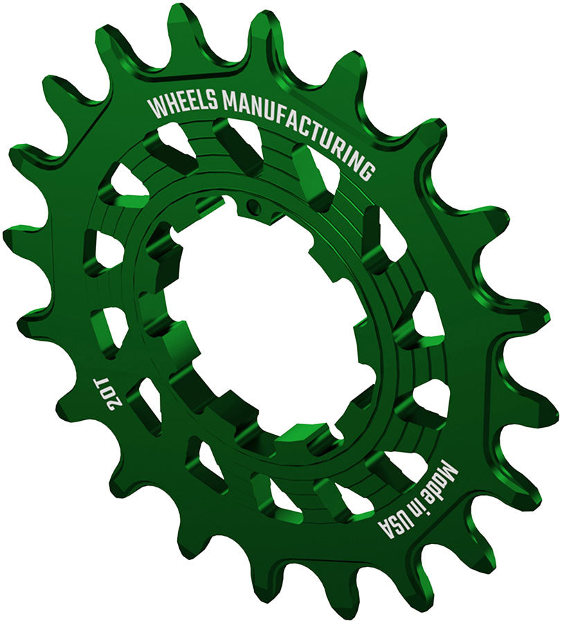 Wheels Manufacturing SOLO HG Cog - 20t Fits SOLO-HG Kits Green
