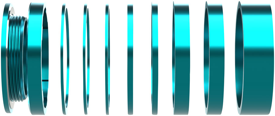 Wheels Manufacturing SOLO-HG Single Speed Conversion Kit - For HG Style Hubs Teal