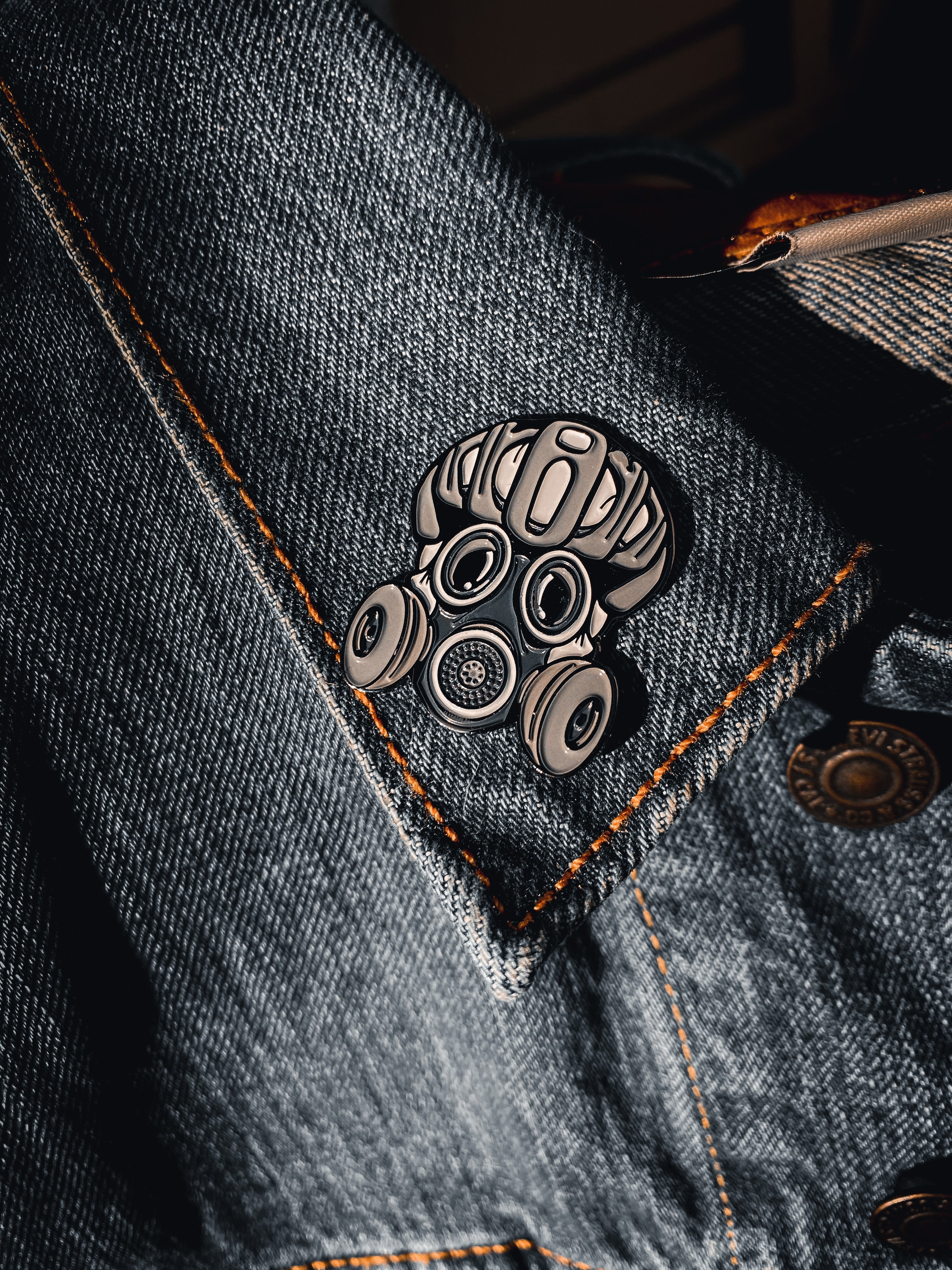 Fresh Air Cyclist Enamel Pin