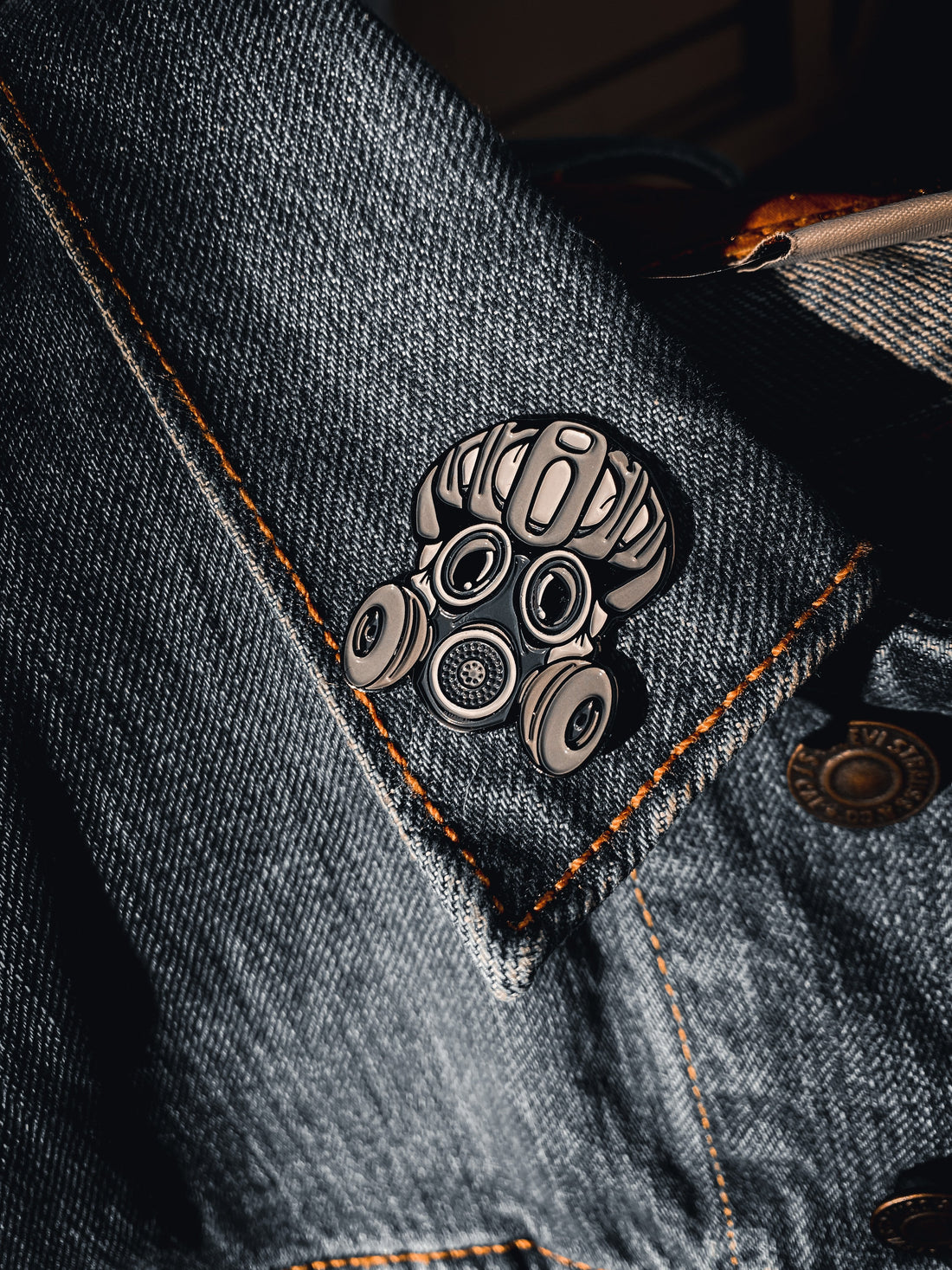 Fresh Air Cyclist Enamel Pin