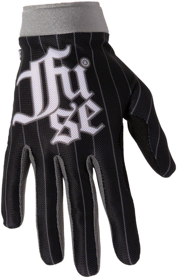 FUSE Omega Gloves - Ballpark Full Finger Black/Silver X-Large