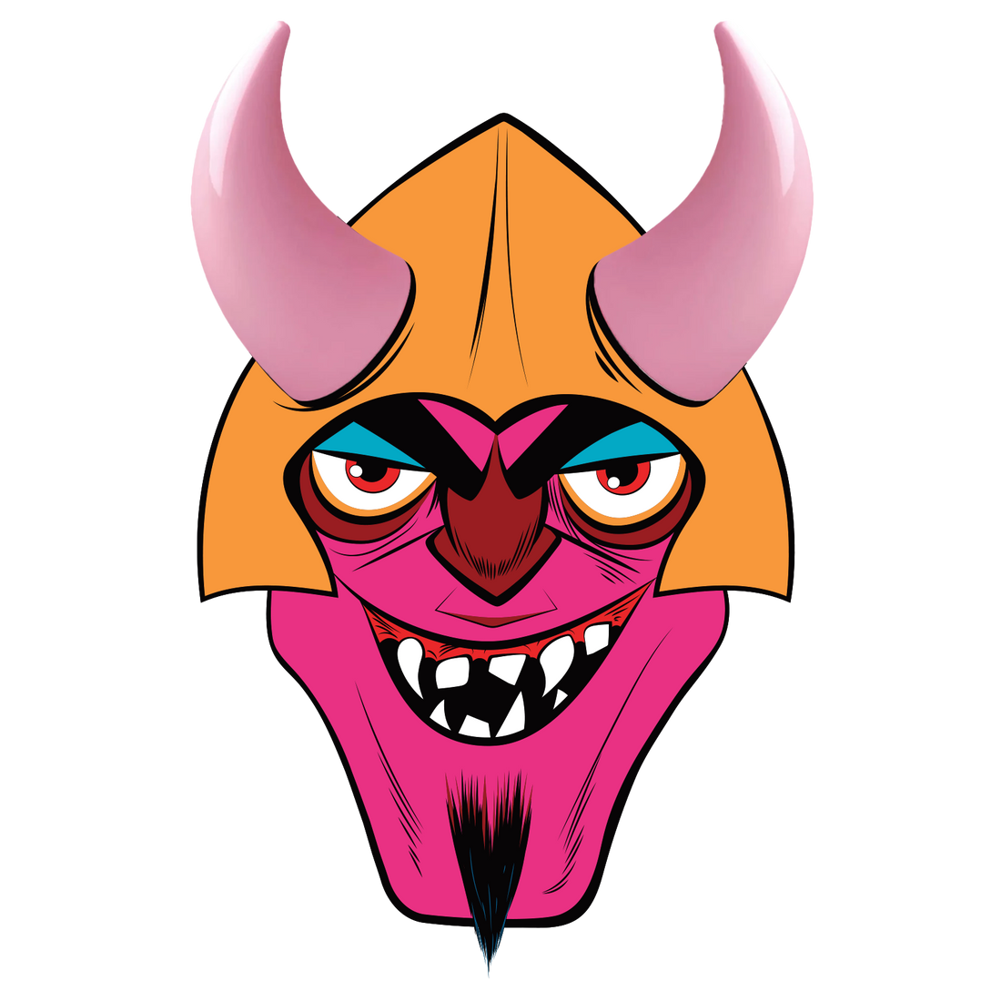 MagNeatOhz: Large Pink Devil Horns for Helmet
