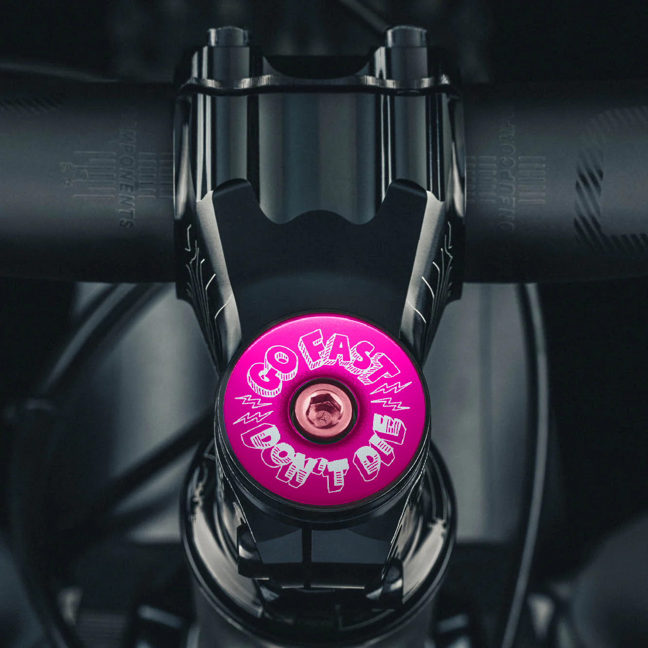 Go Fast Don't Die x Dispatch Custom Bicycle Headset Cap