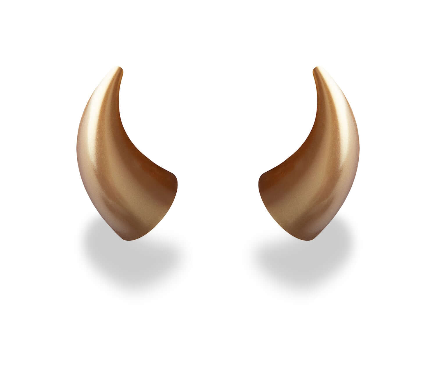 MagNeatOhz: Large Gold Devil Horns for Helmet
