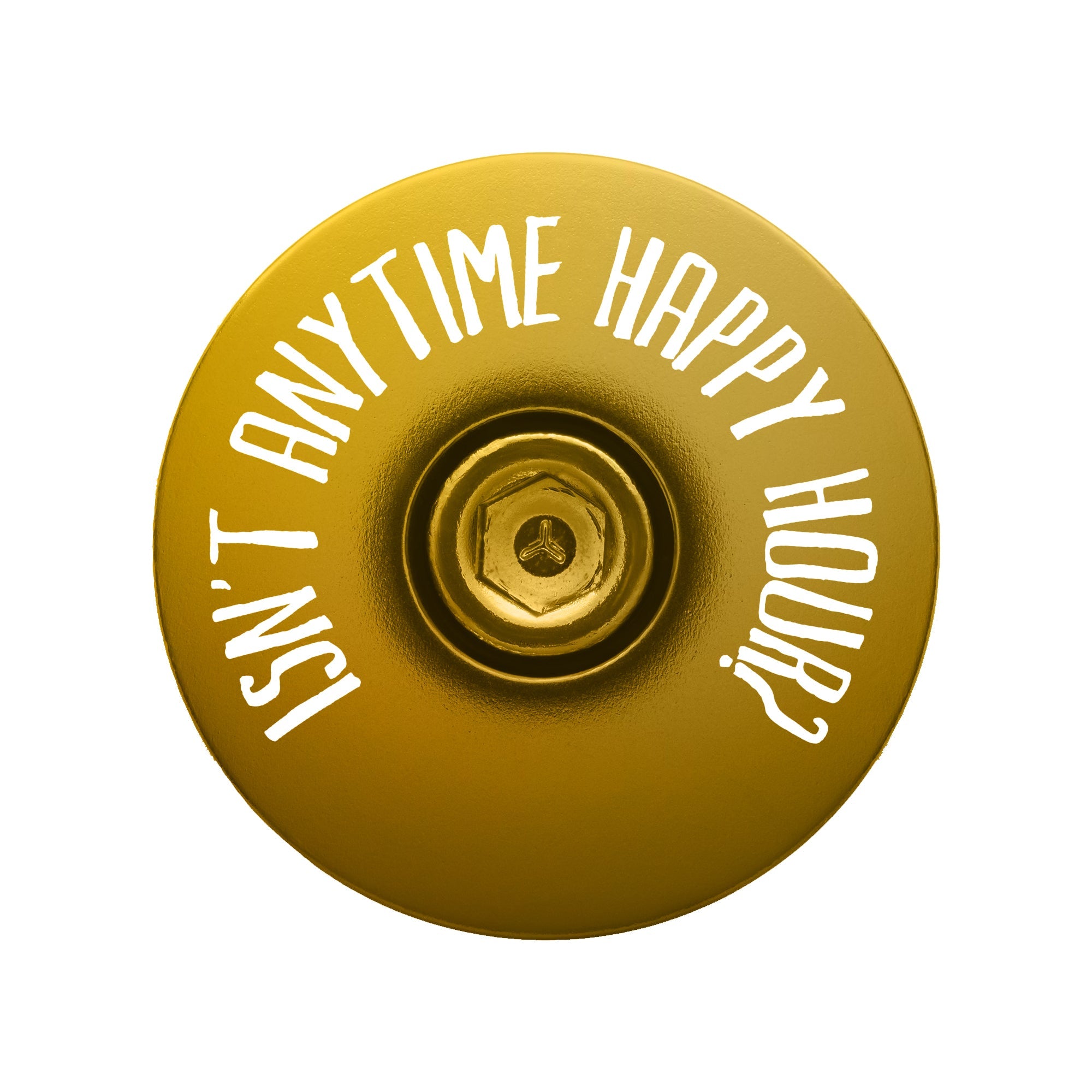 It's 5 of the Clock Anytime - Custom Bicycle Headset Cap