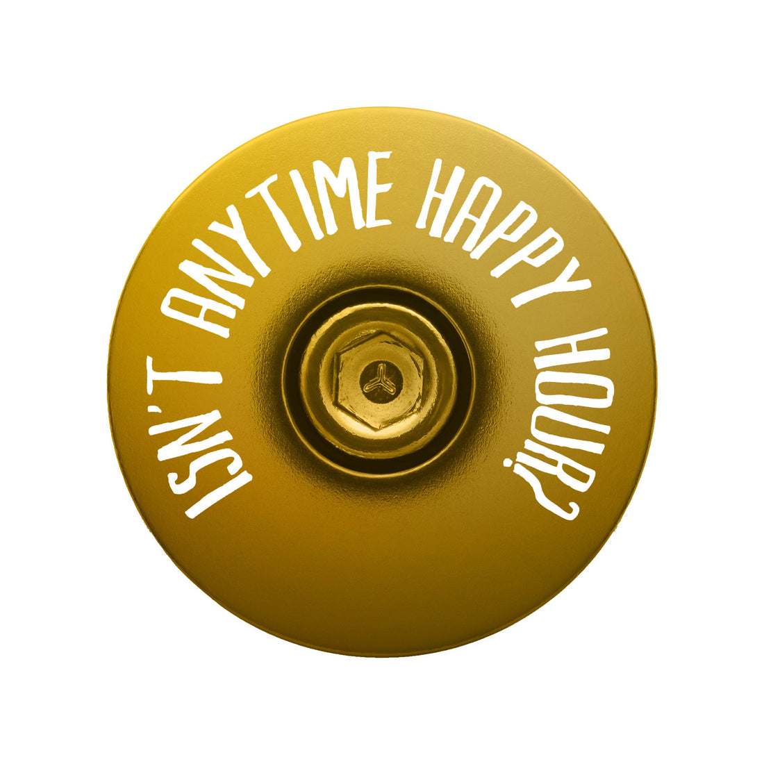 It's 5 of the Clock Anytime - Custom Bicycle Headset Cap