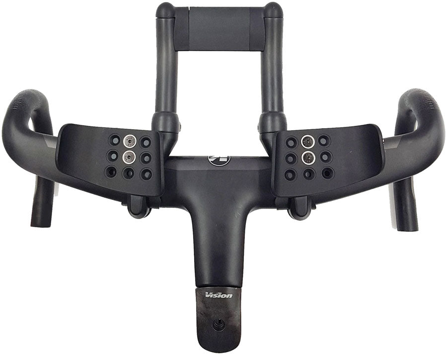 Vision Metron 5D ACR Mini TT Clip-ons 117mm Extension Length Compact Aero Profile Compatible Metron 5D Bars – BLK