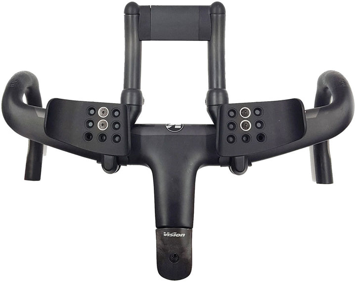 Vision Metron 5D ACR Mini TT Clip-ons 117mm Extension Length Compact Aero Profile Compatible Metron 5D Bars – BLK