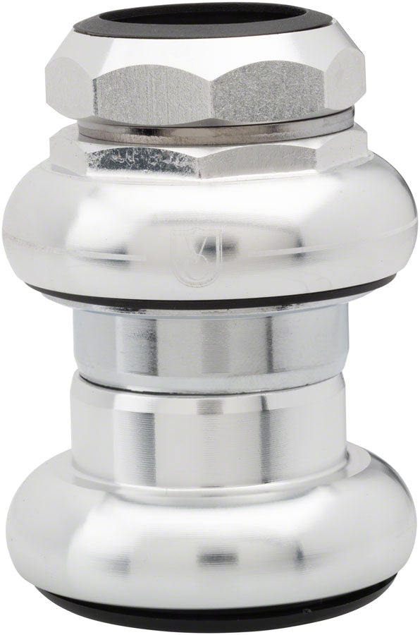 Velo Orange Threaded Headset - Caged Bearing EC29 /25.4-24tpi Upper | EC29/27 Lower Silver