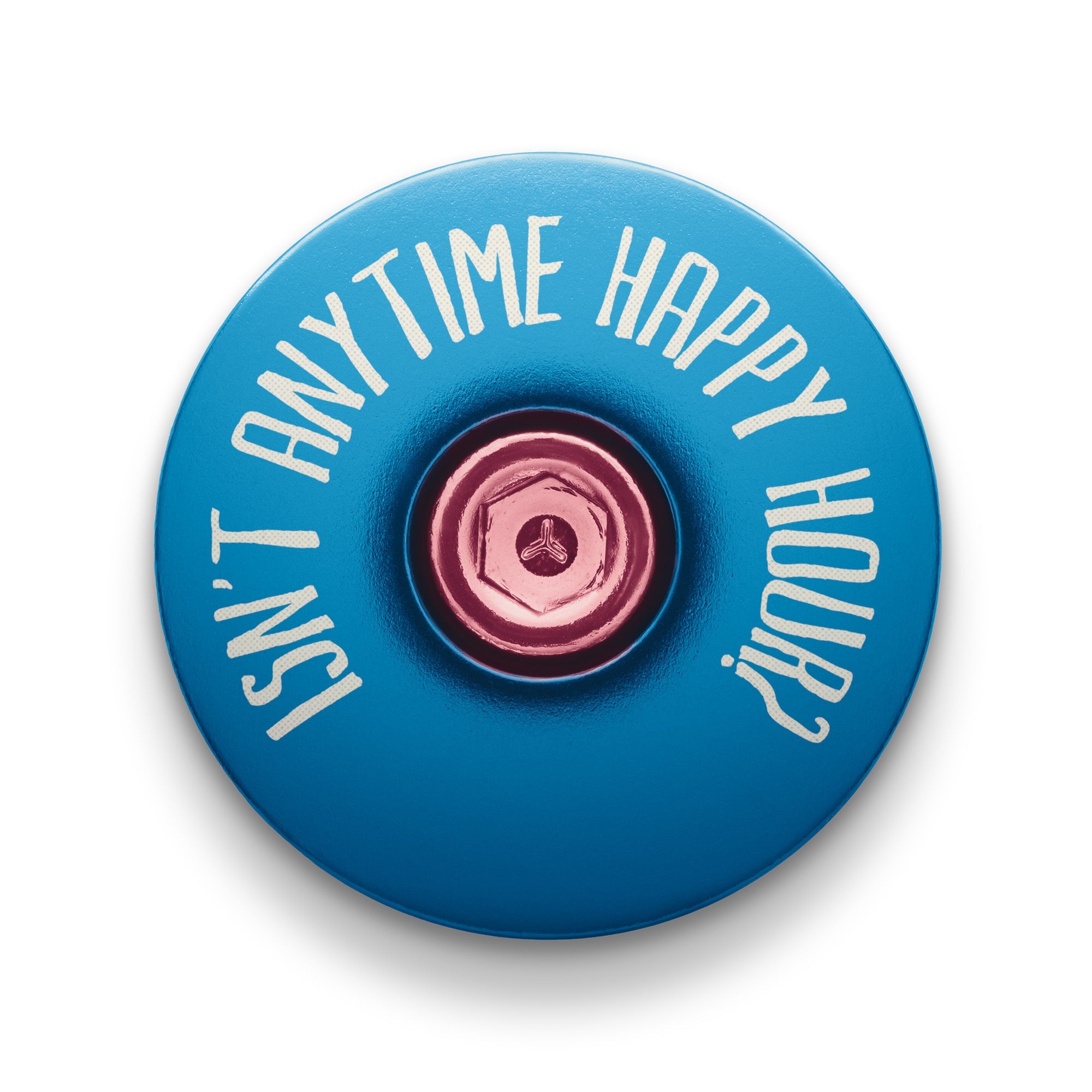 It's 5 of the Clock Anytime - Custom Bicycle Headset Cap