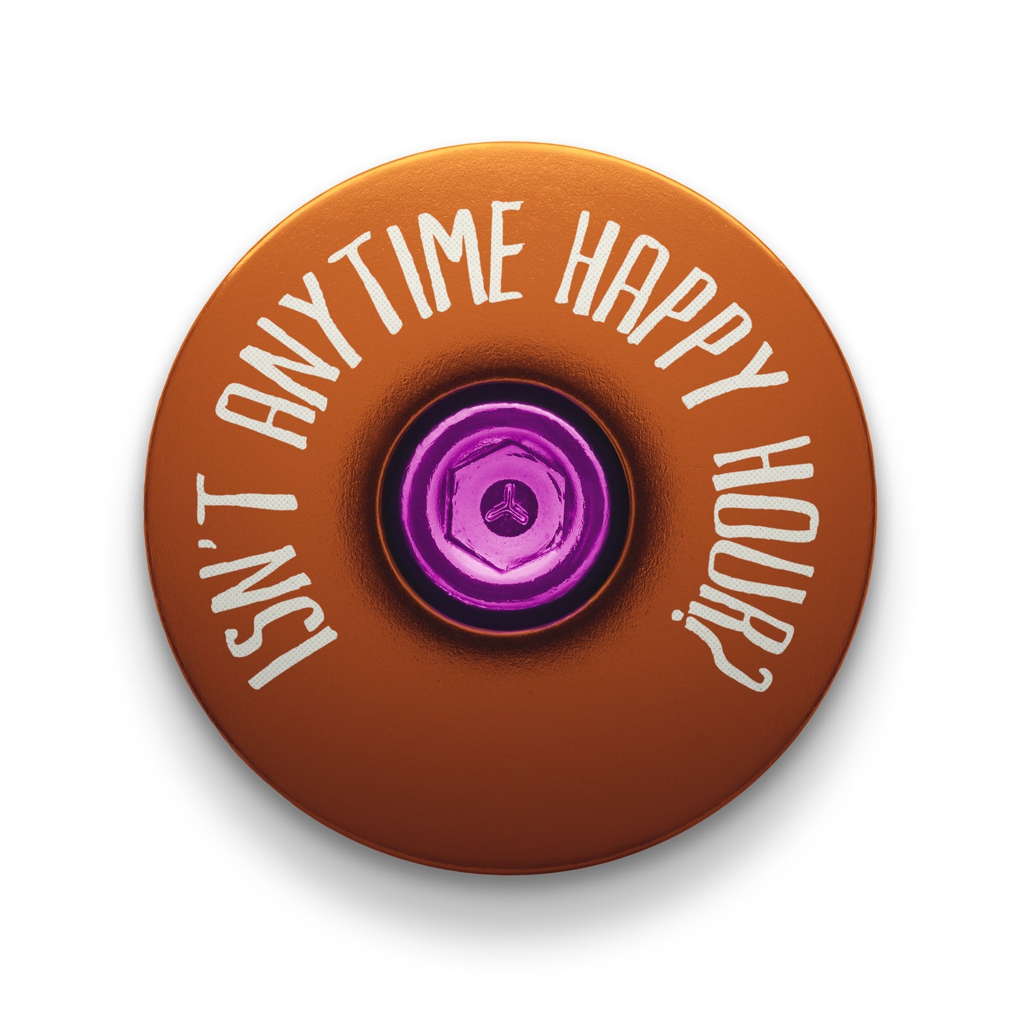 It's 5 of the Clock Anytime - Custom Bicycle Headset Cap