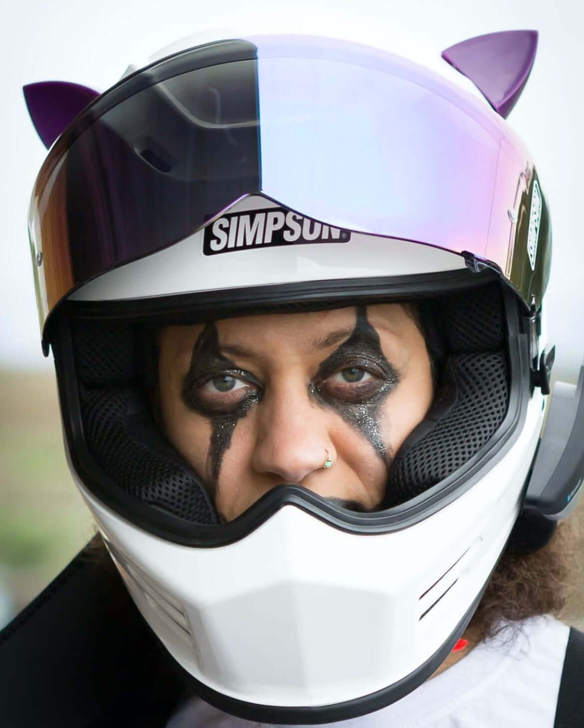 MagNeatOhz: Cat Ears for Helmet Purple