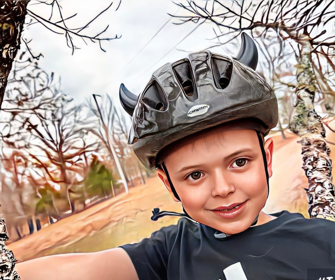 Softeez: Black Devil Horns for Helmet
