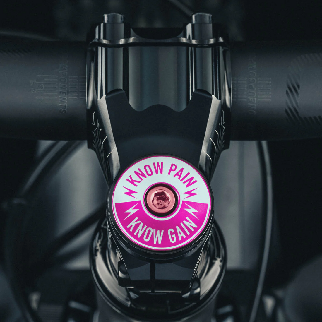 Know Pain Know Gain - Bicycle Headset Cap
