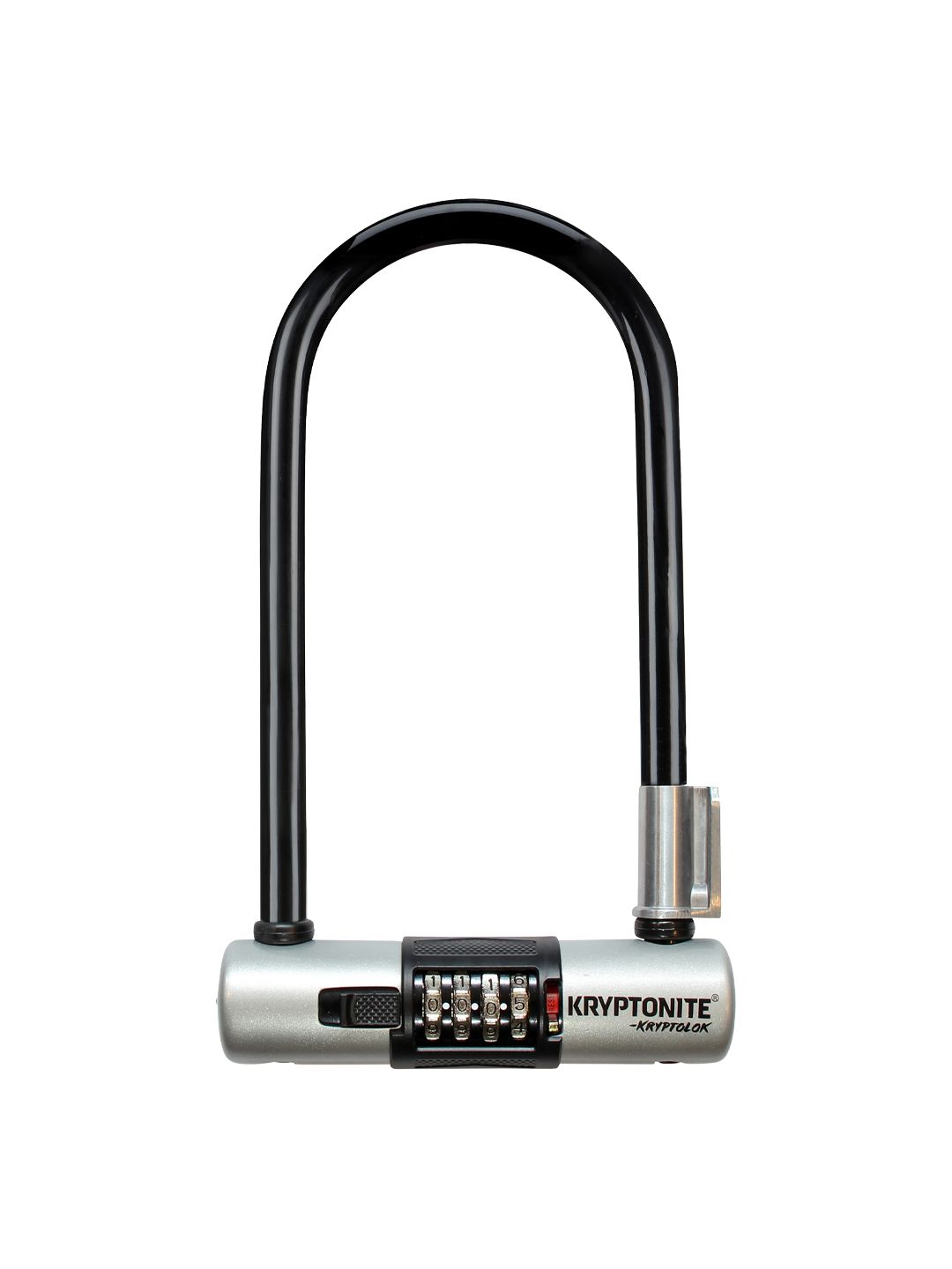 Kryptonite KryptoLok U-Lock - 4 x 9" 4-Digit Combination BLK Includes bracket