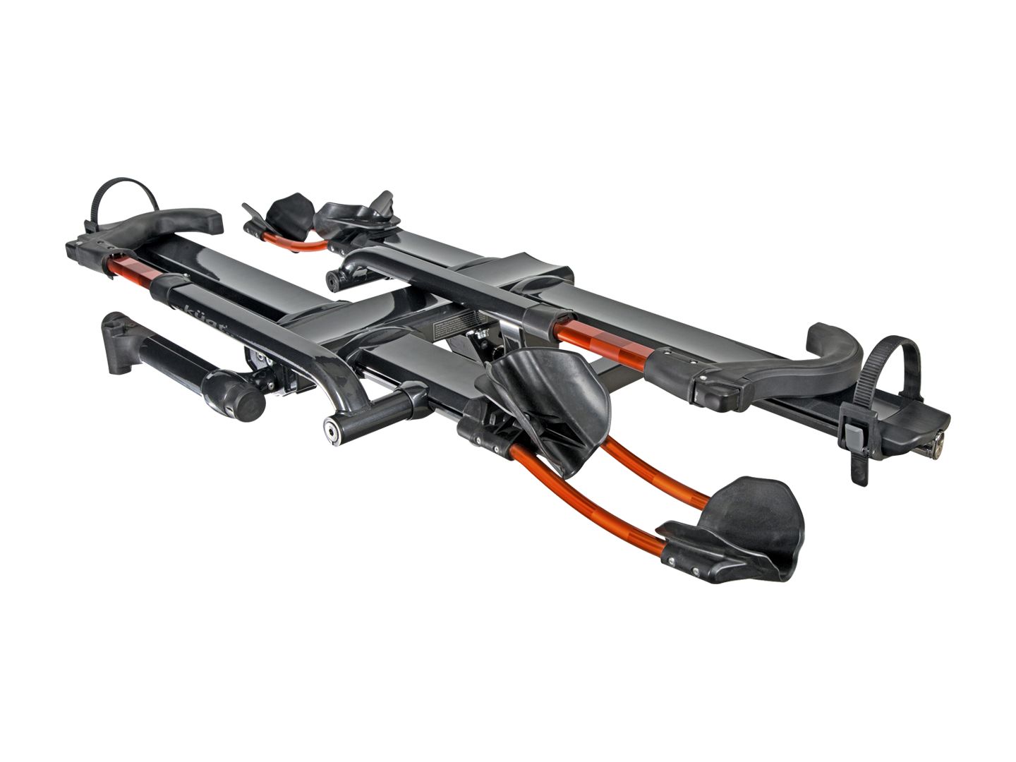 Kuat NV 2.0 Hitch Bike Rack - 2-Bike 2" Receiver Metallic Gray/Orange