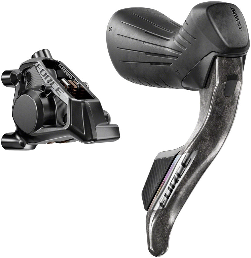 SRAM Force eTap AXS HRD Shift/Brake Lever Hydraulic Disc Caliper - Right/Rear Flat Mount 20mm Offset 1800mm Hose BLK E1