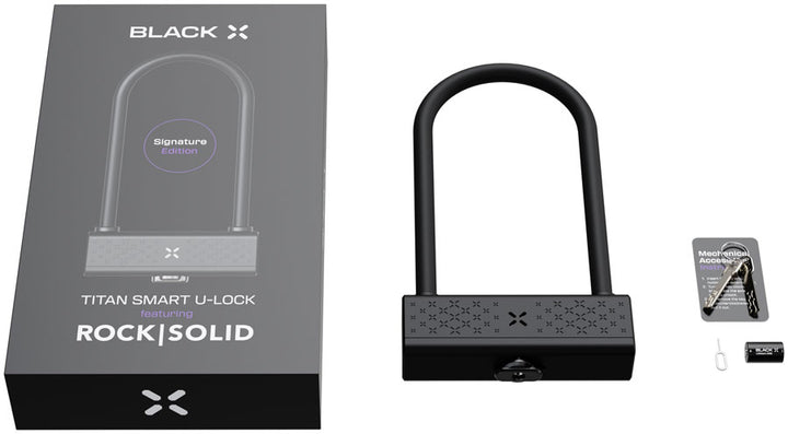 OnGuard BLACK X Titan RockSolid Smart Shackle U-Lock