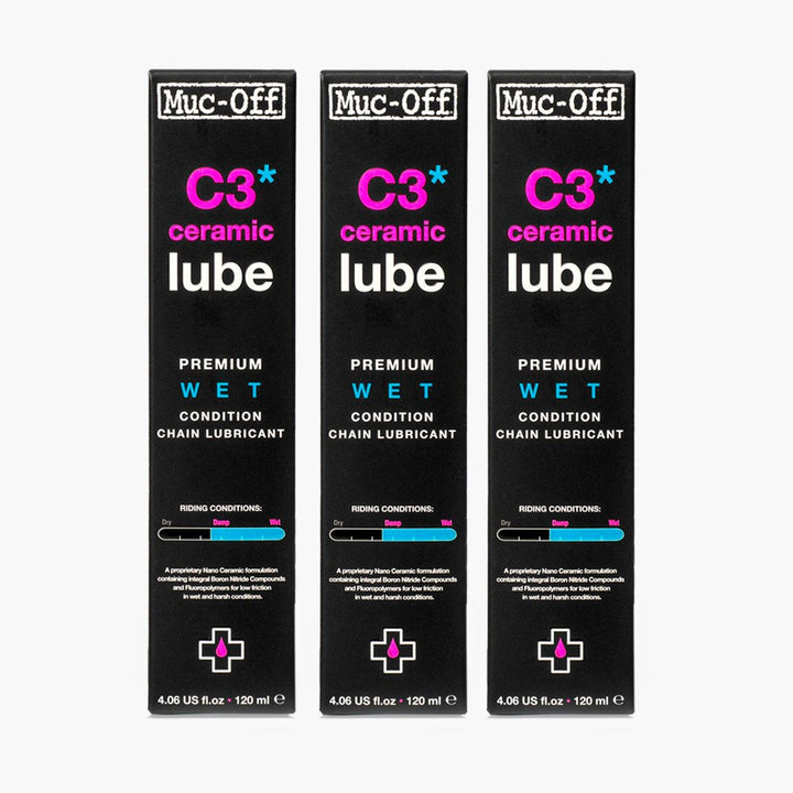 3 x C3 Wet Weather Lube - 4.1 fl oz