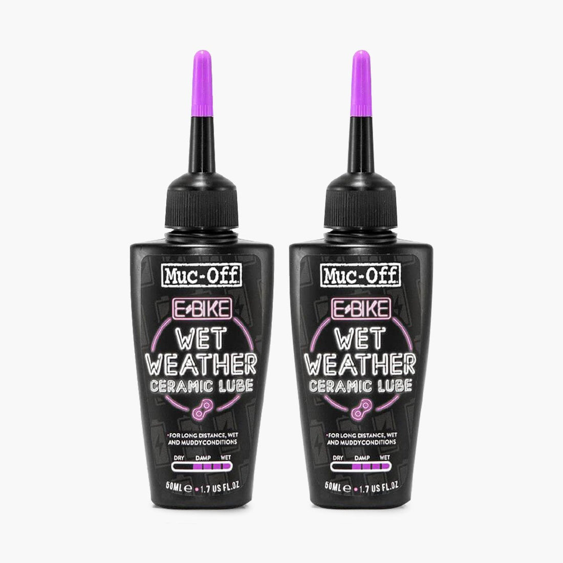 2 x eBike Wet Chain Lube - 1.7 fl oz