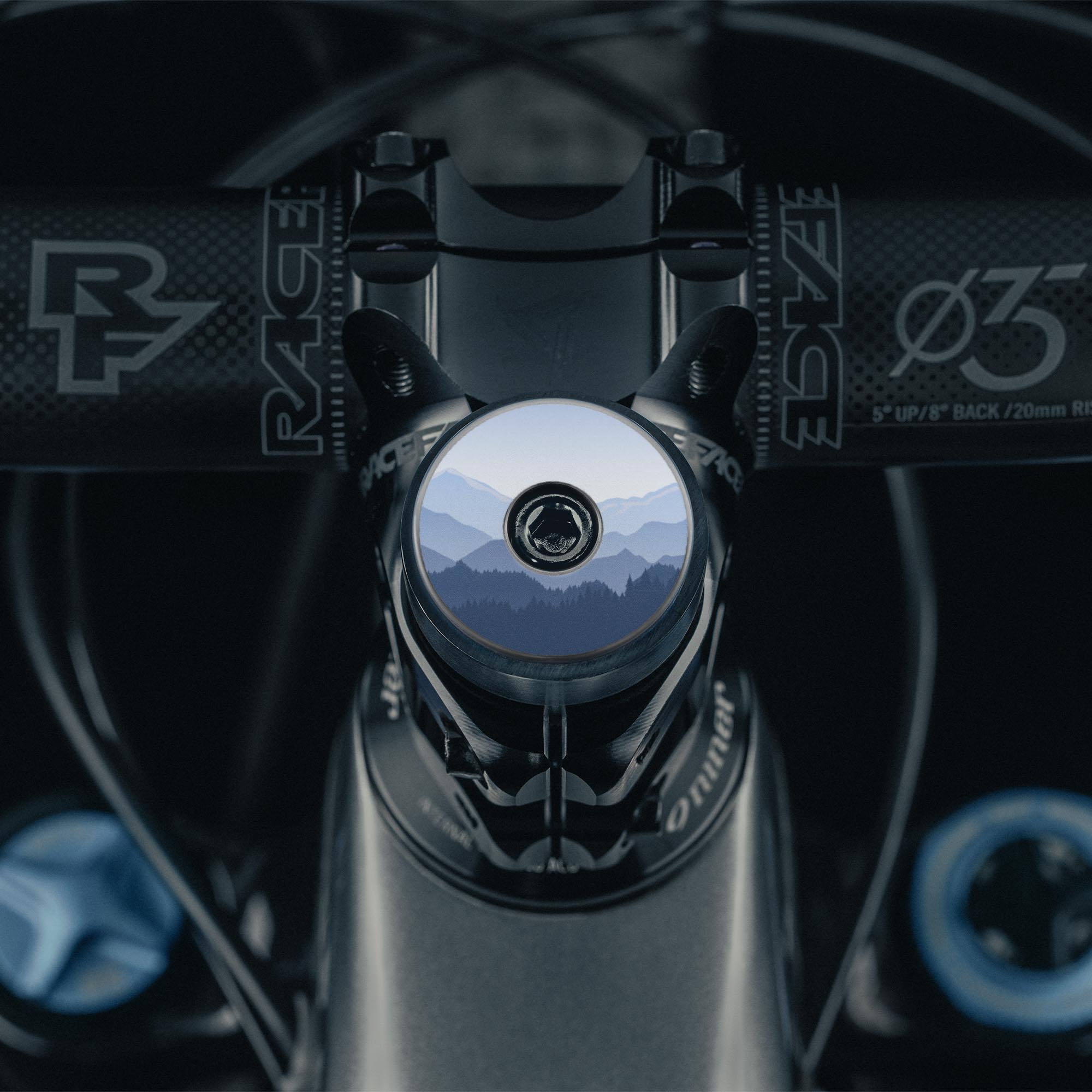Draw Me A Map On The Ridge Custom Bicycle Headset Cap