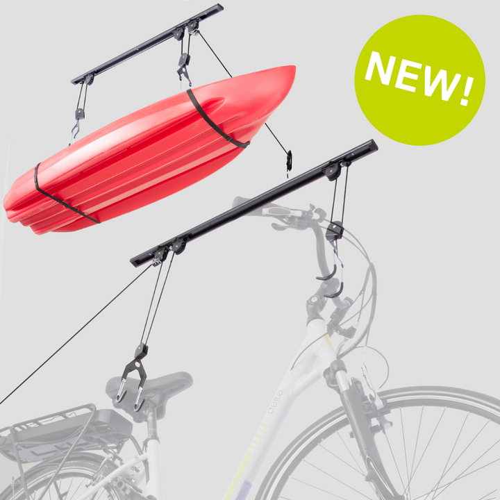 Single Bike Ceiling Hoist Pro with Straps