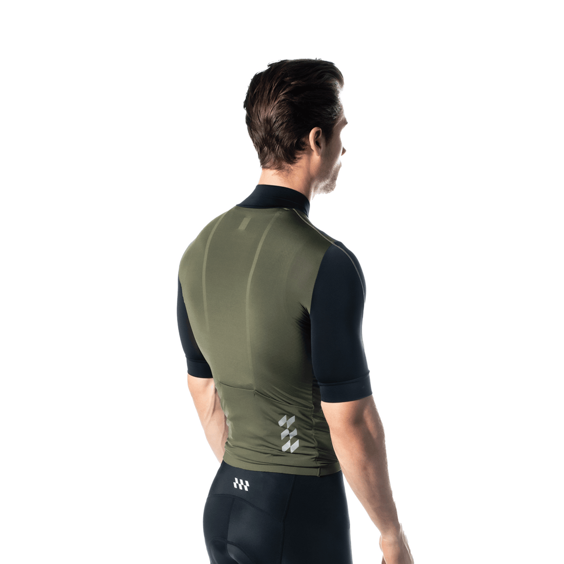 Alitios Men's Army Green/Black Vertos Jersey