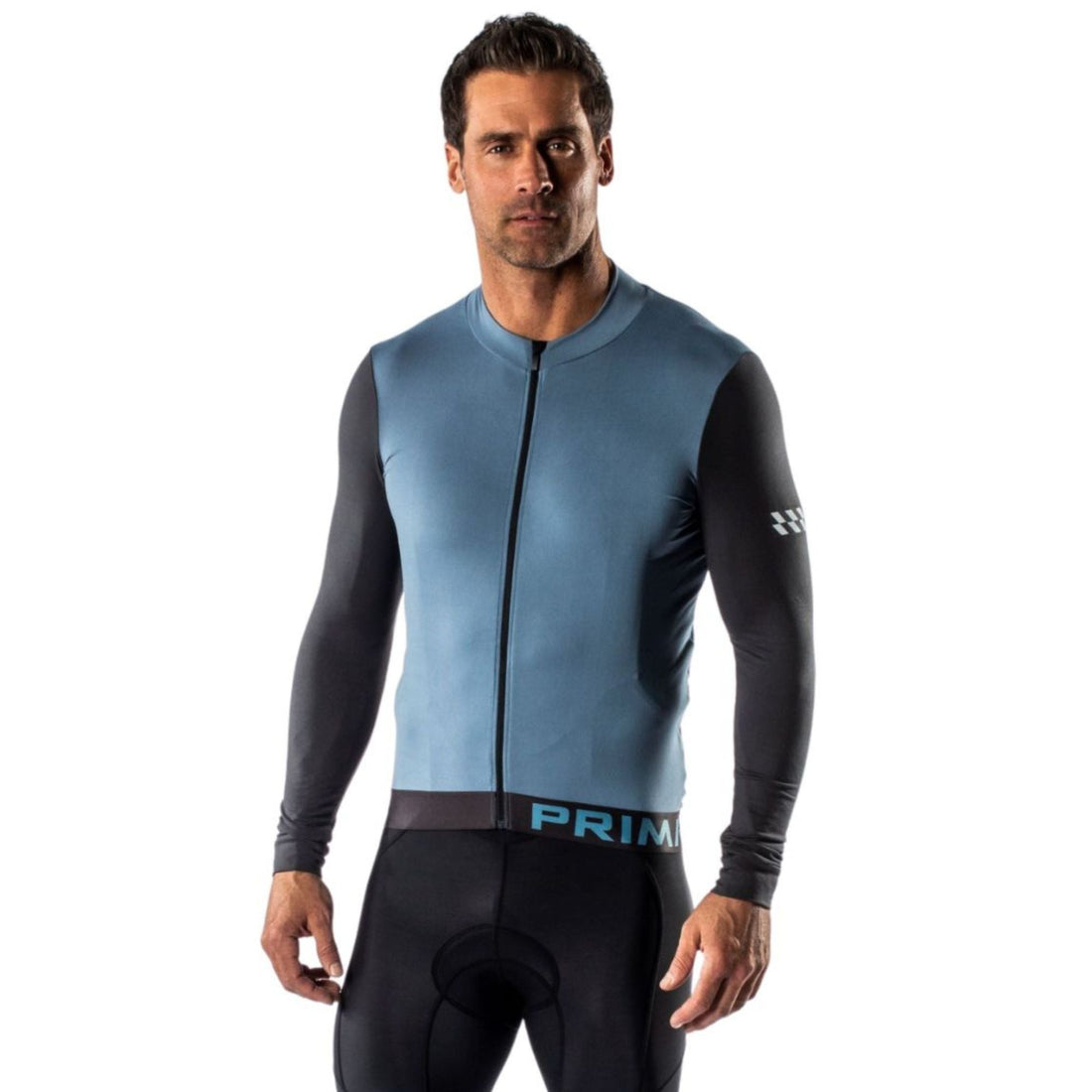 Alitios Men's Blue/Grey Long Sleeve Vertos Jersey
