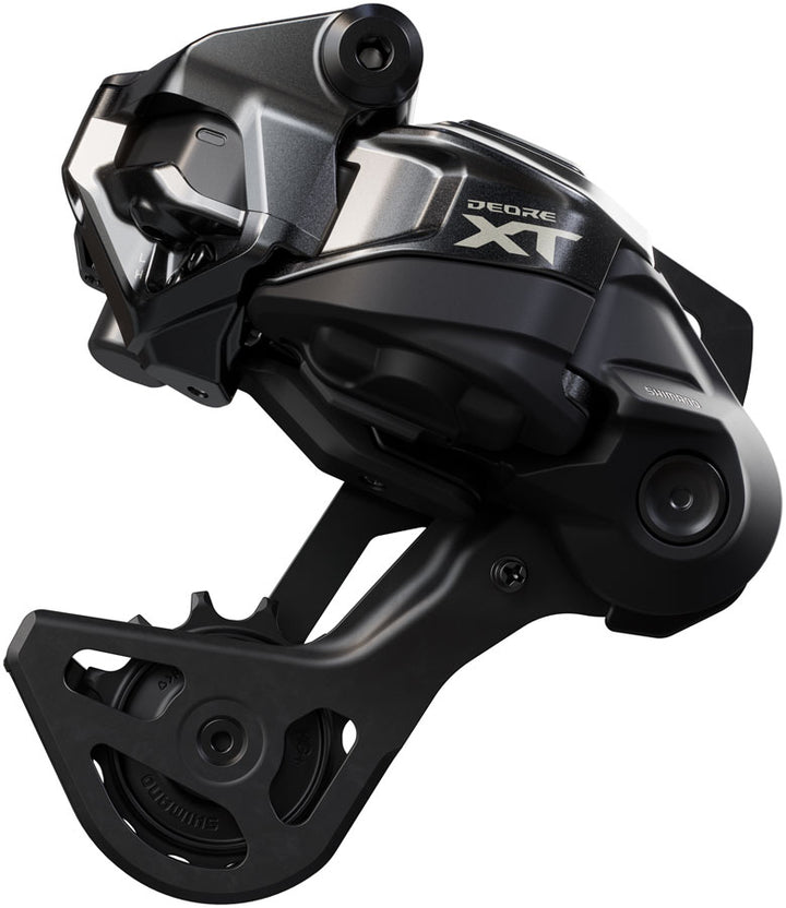 Shimano Deore XT RD-M8250-GS Di2 Wireless Rear Derailleur - 12-Speed Medium Cage Shadow ES BLK/Gray