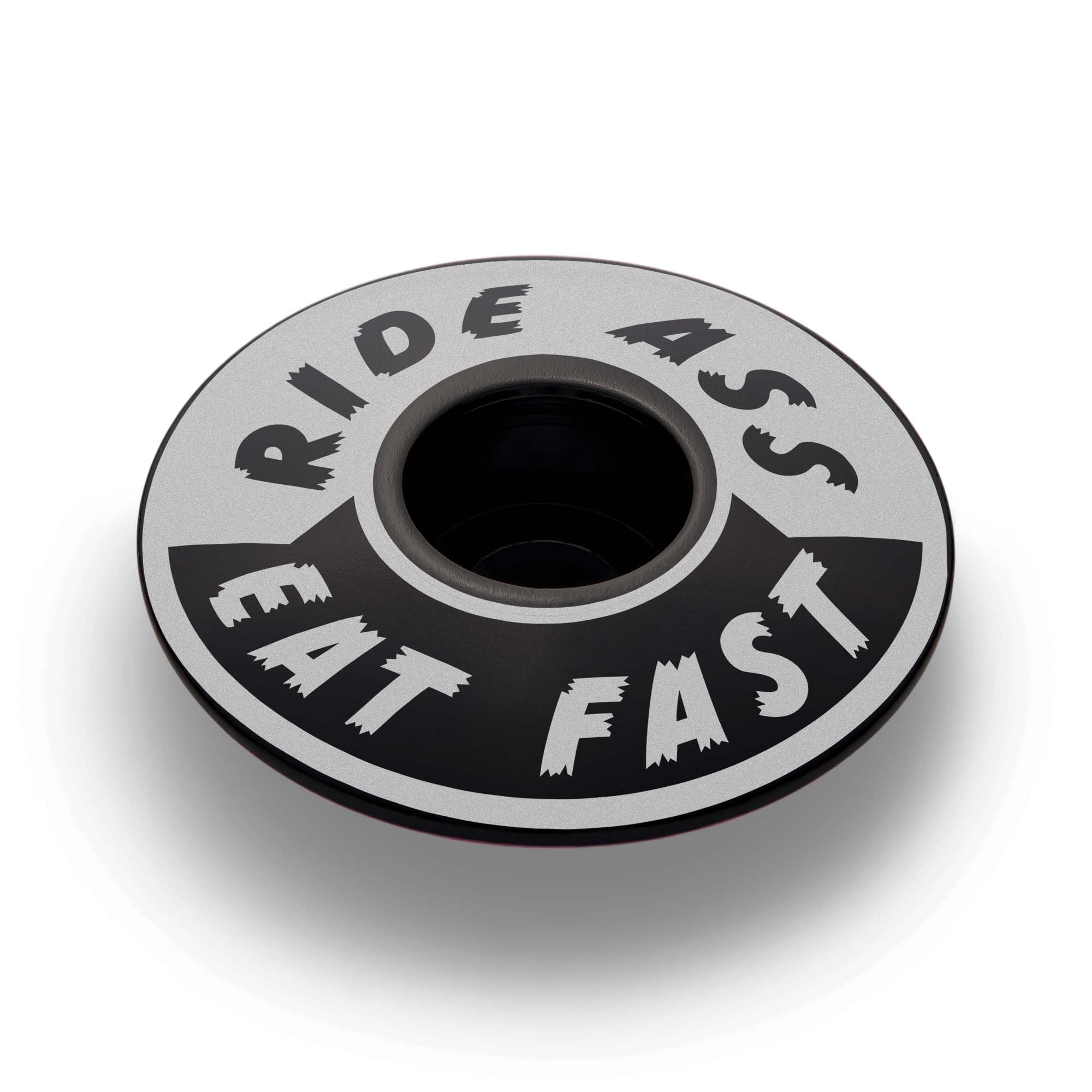 Ride Ass Eat Fast Bicycle Headset Cap